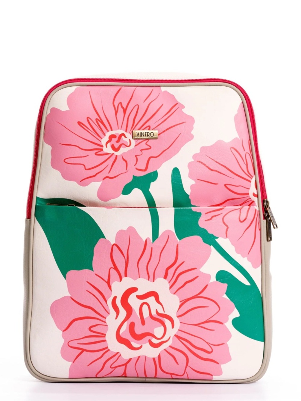 Vintro. Pink Floral Laptop Bag